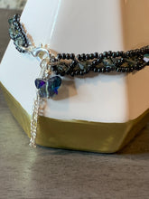 Load image into Gallery viewer, Beautiful Swarovski smoky dark beaded bracelet
